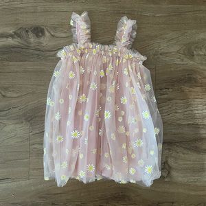 Chiffon Floral Appliqué Dress